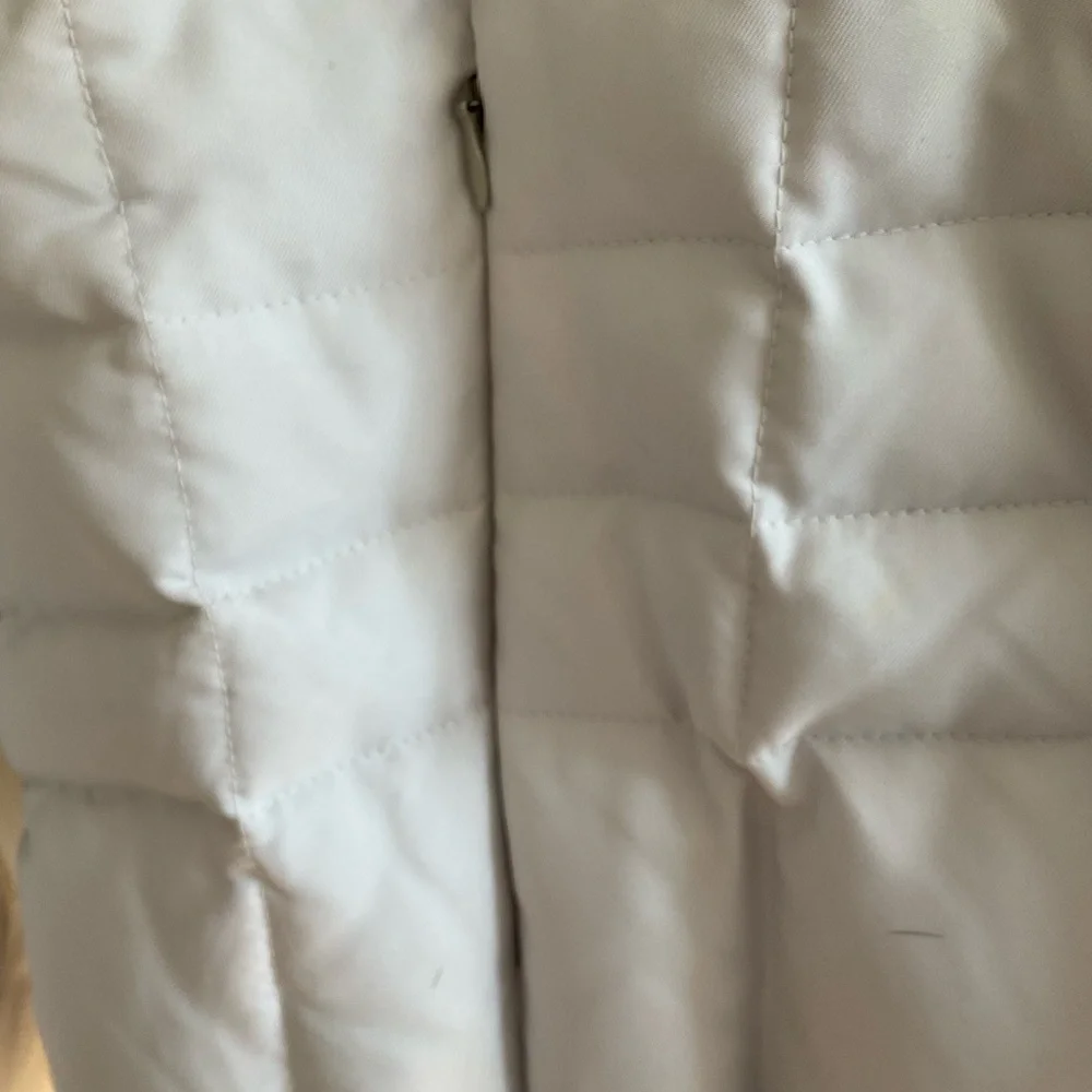 NWOT-Calvin Klein Gray Quilted Puffer Jacket High Collar - Picture 7 of 12